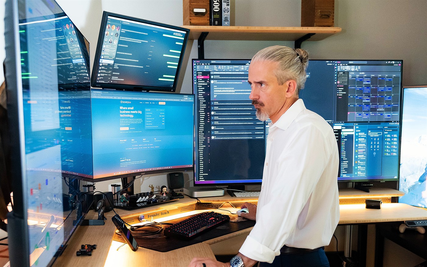 Michael Hill at work, Biznetplus managed IT and cybersecurity in Greensboro, NC